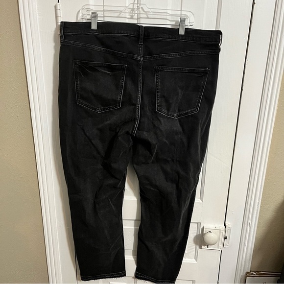 Gap High Rise Vintage Slim Jeans Washed Black Plus Size 35 Inches US 20 O - Picture 6 of 12